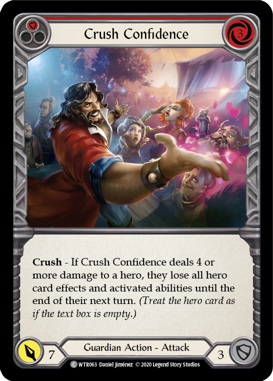 Crush Confidence (Red) [WTR063] Unlimited Normal - Duel Kingdom