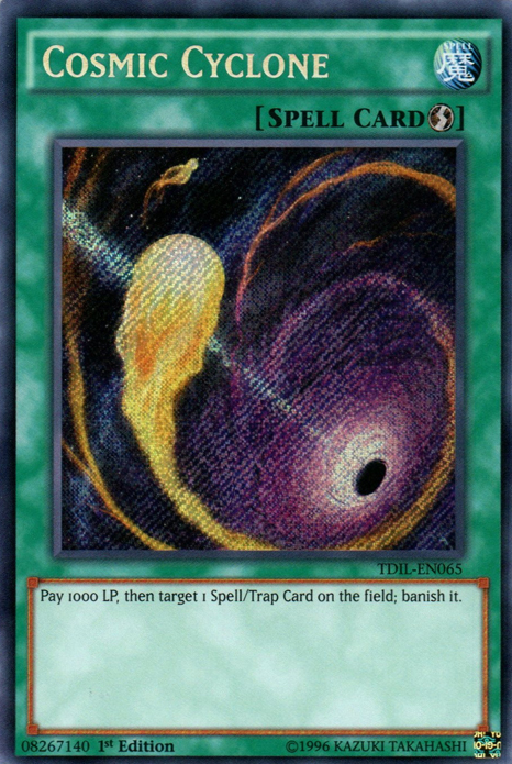 Cosmic Cyclone [TDIL-EN065] Secret Rare - Duel Kingdom