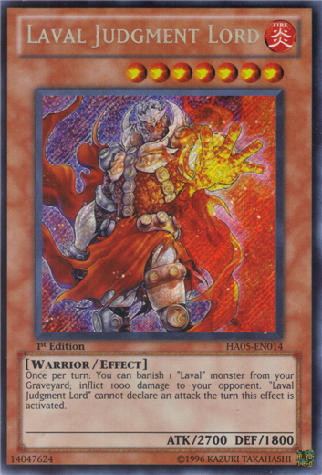 Laval Judgment Lord [HA05-EN014] Secret Rare - Duel Kingdom