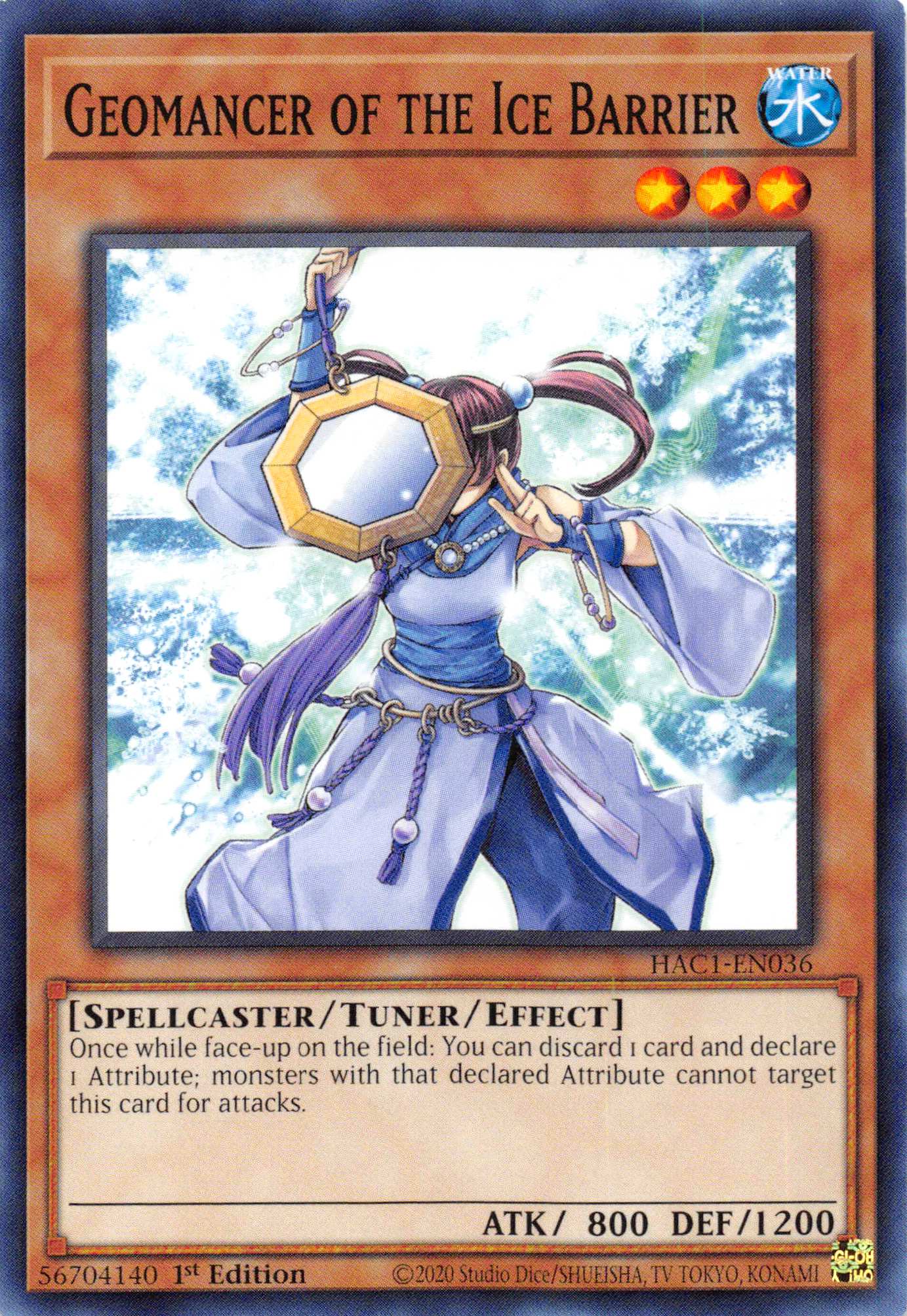 Geomancer of the Ice Barrier (Duel Terminal) [HAC1-EN036] Parallel Rare - Duel Kingdom