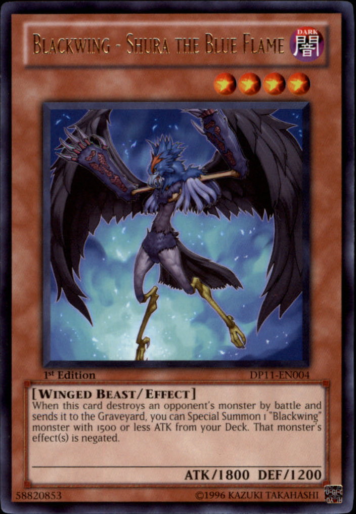 Blackwing - Shura the Blue Flame [DP11-EN004] Rare - Duel Kingdom