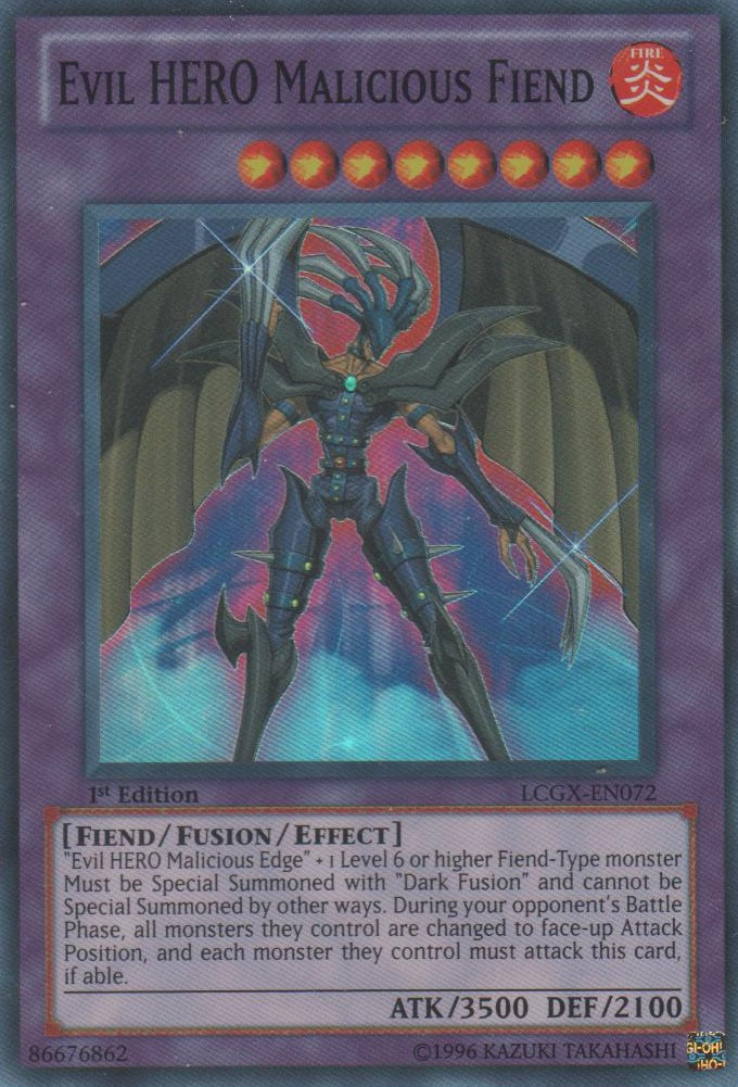 Evil HERO Malicious Fiend [LCGX-EN072] Super Rare - Duel Kingdom