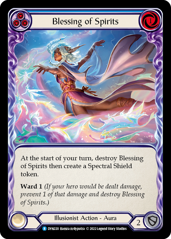 Blessing of Spirits (Blue) [DYN220] (Dynasty)  Rainbow Foil