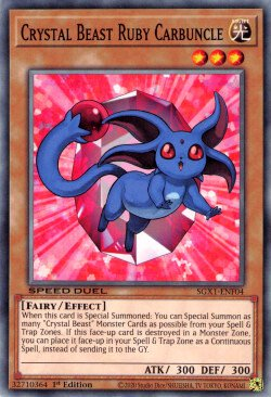 Crystal Beast Ruby Carbuncle [SGX1-ENF04] Common - Duel Kingdom