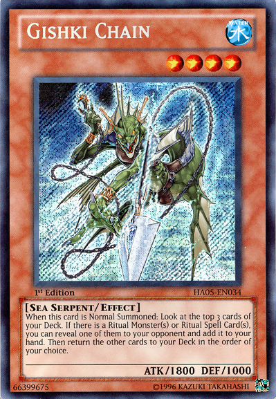 Gishki Chain [HA05-EN034] Secret Rare - Duel Kingdom