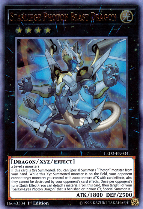 Starliege Photon Blast Dragon [LED3-EN034] Ultra Rare - Duel Kingdom