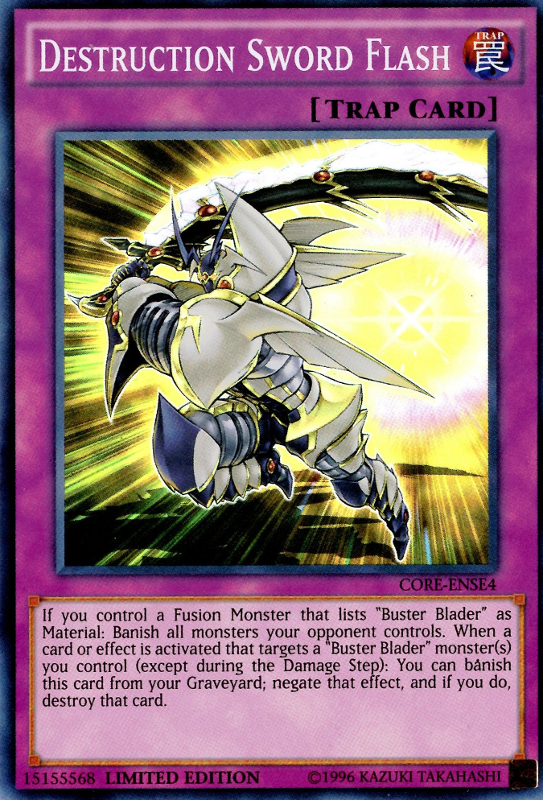 Destruction Sword Flash [CORE-ENSE4] Super Rare - Duel Kingdom