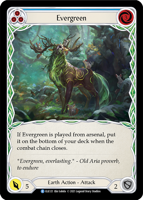Evergreen (Blue) [ELE121] 1st Edition Normal - Duel Kingdom