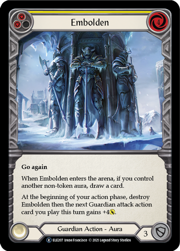 Embolden (Yellow) [U-ELE207] Unlimited Rainbow Foil - Duel Kingdom