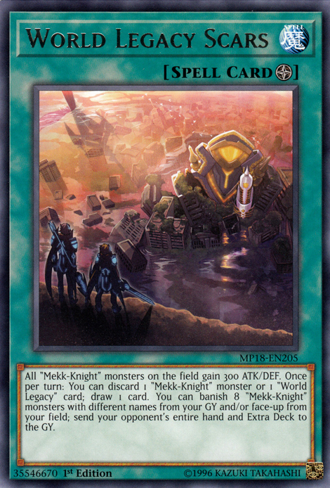 World Legacy Scars [MP18-EN205] Rare - Duel Kingdom