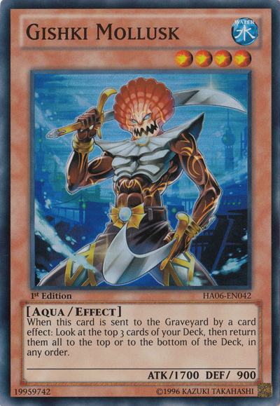 Gishki Mollusk [HA06-EN042] Super Rare - Duel Kingdom