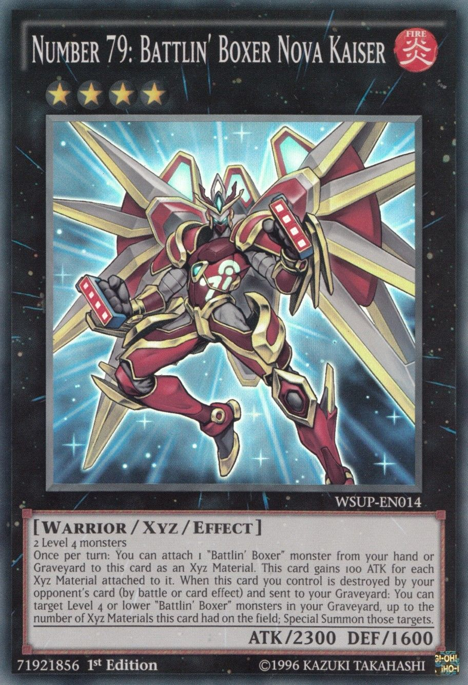 Number 79: Battlin' Boxer Nova Kaiser [WSUP-EN014] Super Rare - Duel Kingdom