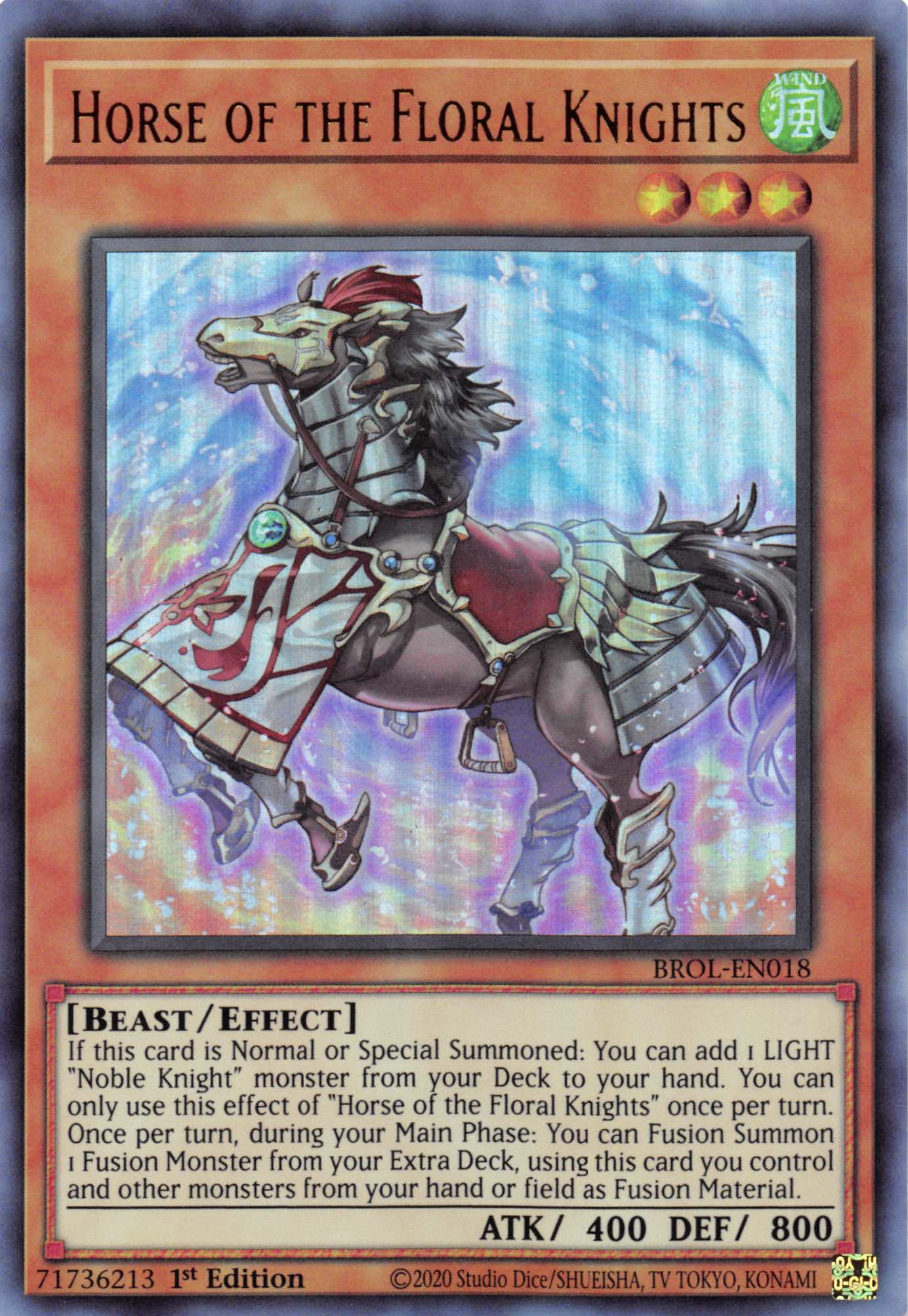 Horse of the Floral Knights [BROL-EN018] Ultra Rare - Duel Kingdom