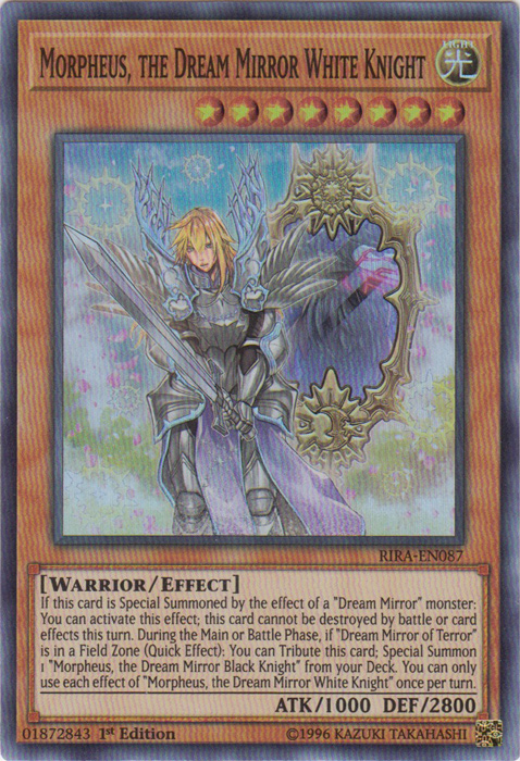 Morpheus, the Dream Mirror White Knight [RIRA-EN087] Super Rare - Duel Kingdom