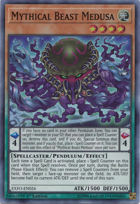 Mythical Beast Medusa [EXFO-EN024] Super Rare - Duel Kingdom