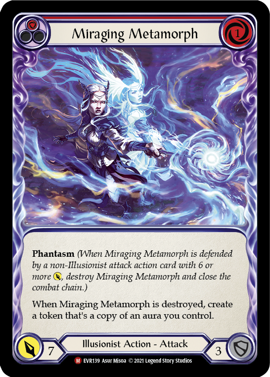 Miraging Metamorph [EVR139] 1st Edition Rainbow Foil - Duel Kingdom