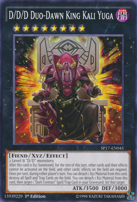 D/D/D Duo-Dawn King Kali Yuga [SP17-EN045] Common - Duel Kingdom