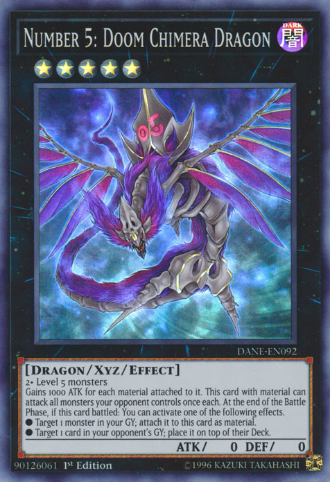 Number 5: Doom Chimera Dragon [DANE-EN092] Super Rare - Duel Kingdom