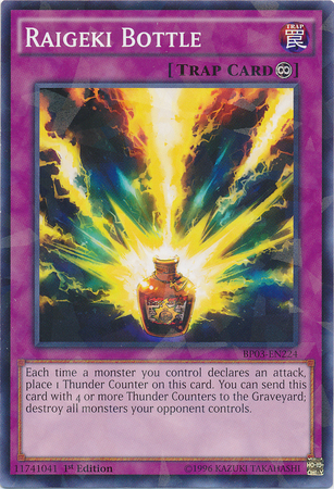 Raigeki Bottle [BP03-EN224] Shatterfoil Rare - Duel Kingdom