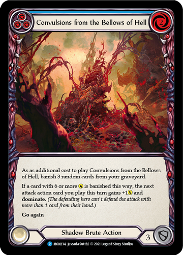 Convulsions from the Bellows of Hell (Blue) [MON134] 1st Edition Normal - Duel Kingdom