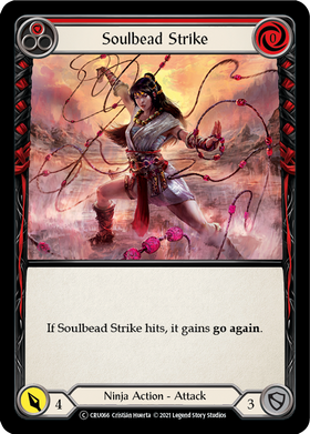 Soulbead Strike (Red) (Rainbow Foil) [CRU066-RF] Unlimited Rainbow Foil - Duel Kingdom