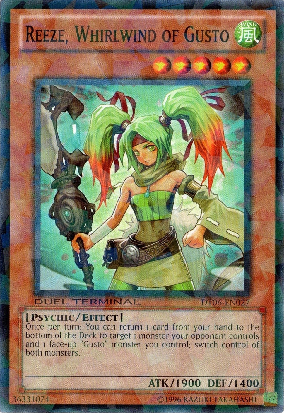 Reeze, Whirlwind of Gusto [DT06-EN027] Common - Duel Kingdom