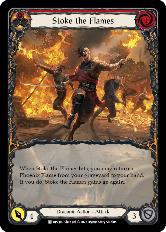 Stoke the Flames [UPR100] (Uprising) Extended Art Rainbow Foil
