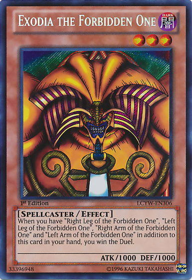 Exodia the Forbidden One [LCYW-EN306] Secret Rare - Duel Kingdom