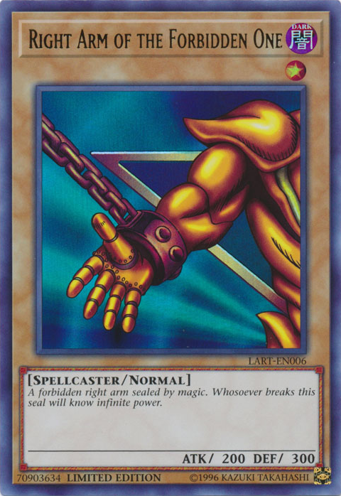 Right Arm of the Forbidden One [LART-EN006] Ultra Rare - Duel Kingdom