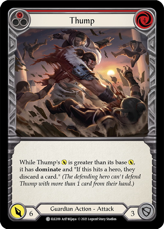 Thump (Red) [ELE209] 1st Edition Normal - Duel Kingdom