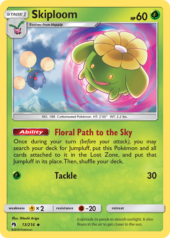 Skiploom (13/214) [Sun & Moon: Lost Thunder] - Duel Kingdom