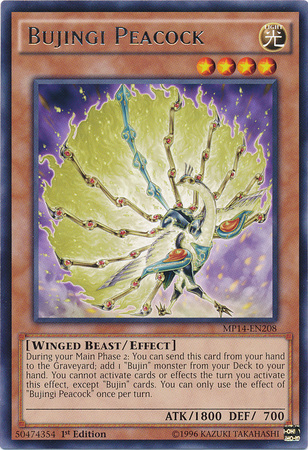 Bujingi Peacock [MP14-EN208] Rare - Duel Kingdom