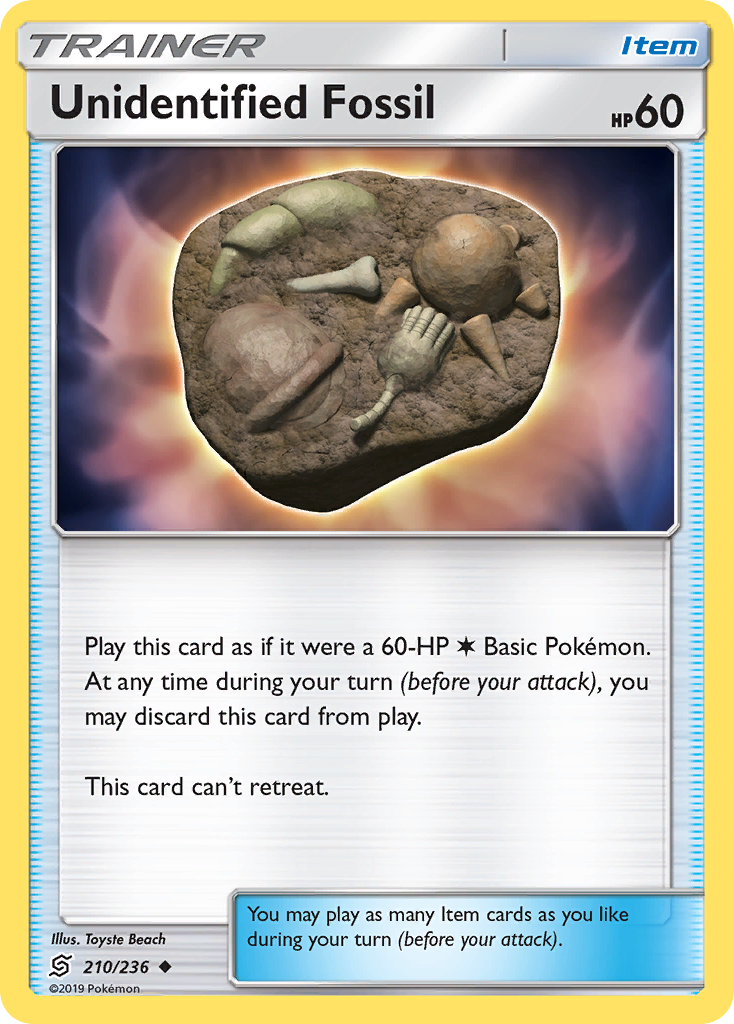 Unidentified Fossil (210/236) [Sun & Moon: Unified Minds] - Duel Kingdom