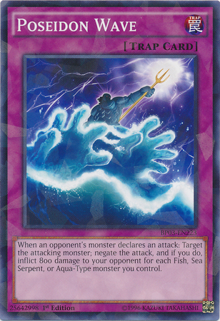 Poseidon Wave [BP03-EN223] Shatterfoil Rare - Duel Kingdom