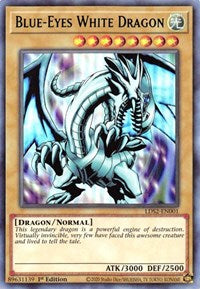 Blue-Eyes White Dragon (Green) [LDS2-EN001] Ultra Rare - Duel Kingdom