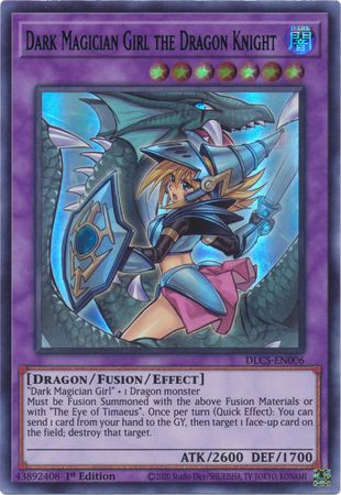 Dark Magician Girl the Dragon Knight (Alternate Art) (Blue) [DLCS-EN006] Ultra Rare - Duel Kingdom