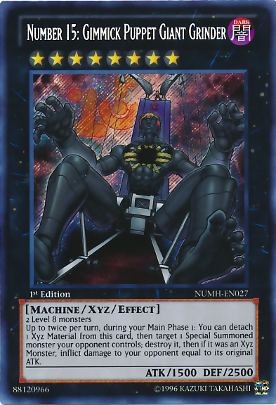 Number 15: Gimmick Puppet Giant Grinder [NUMH-EN027] Secret Rare - Duel Kingdom