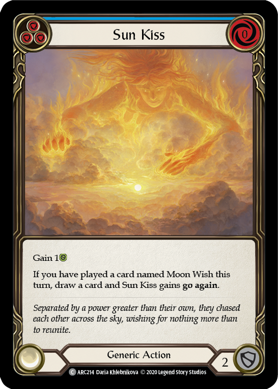 Sun Kiss  (Blue) [ARC214] Unlimited Rainbow Foil - Duel Kingdom