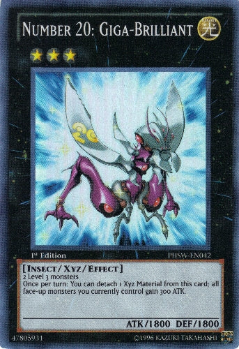 Number 20: Giga-Brilliant [PHSW-EN042] Super Rare - Duel Kingdom