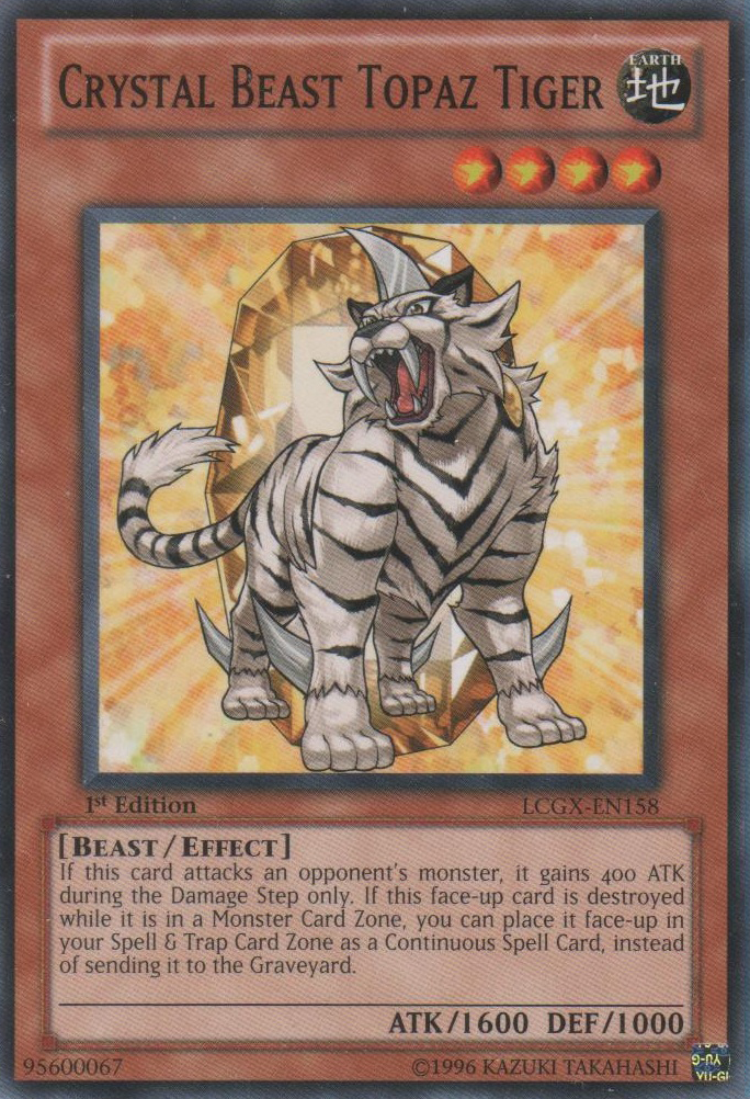 Crystal Beast Topaz Tiger [LCGX-EN158] Common - Duel Kingdom