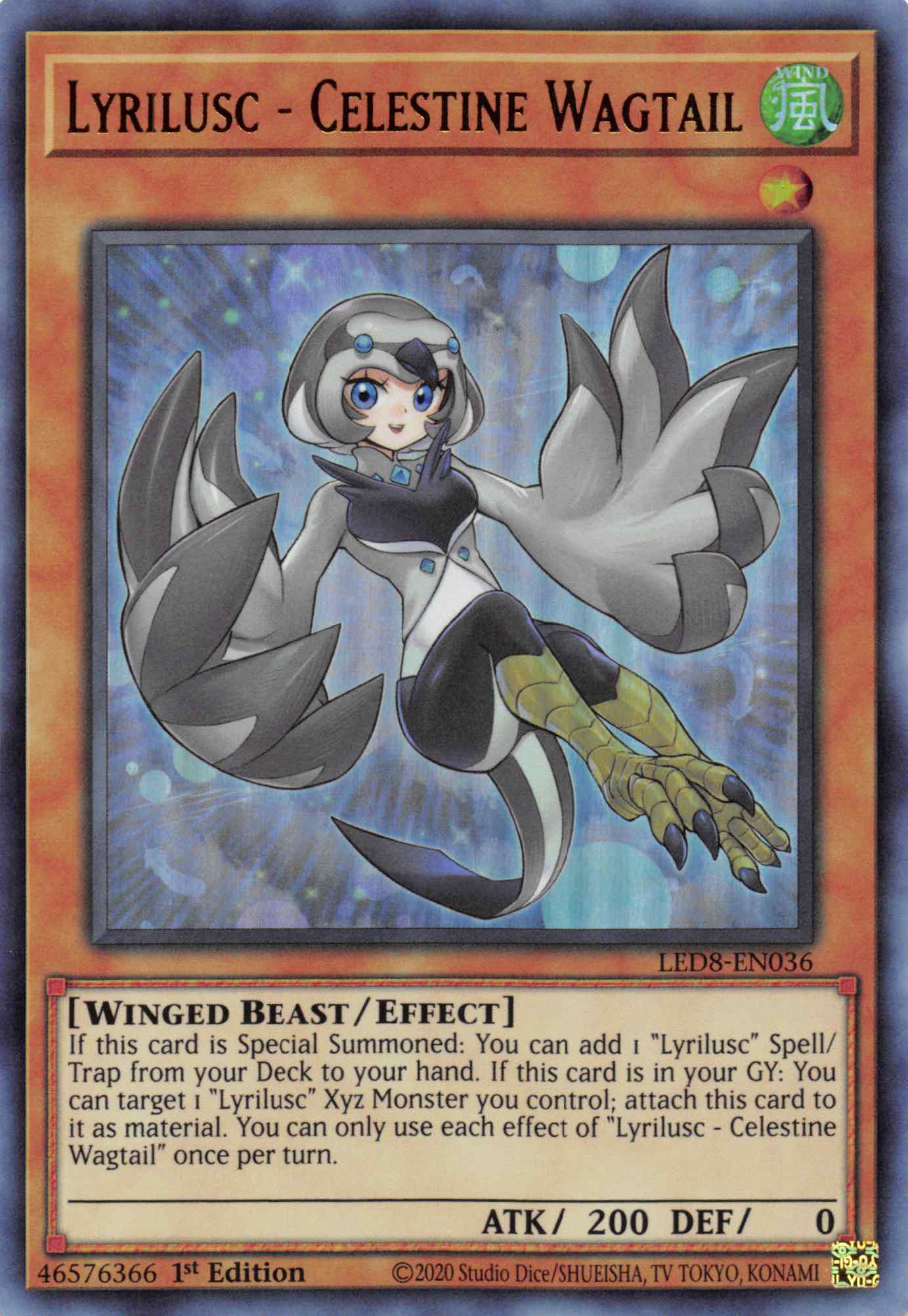 Lyrilusc - Celestine Wagtail [LED8-EN036] Ultra Rare - Duel Kingdom