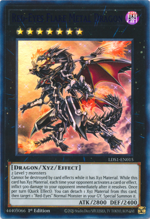 Red-Eyes Flare Metal Dragon (Blue) [LDS1-EN015] Ultra Rare - Duel Kingdom