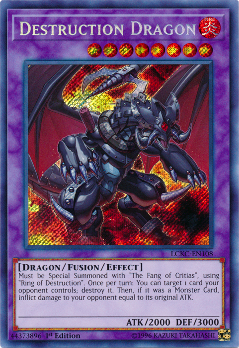 Destruction Dragon [LCKC-EN108] Secret Rare - Duel Kingdom