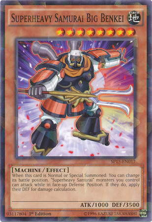 Superheavy Samurai Big Benkei [SP15-EN017] Shatterfoil Rare - Duel Kingdom