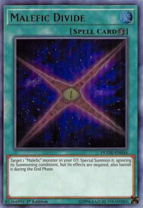 Malefic Divide [DUOV-EN044] Ultra Rare