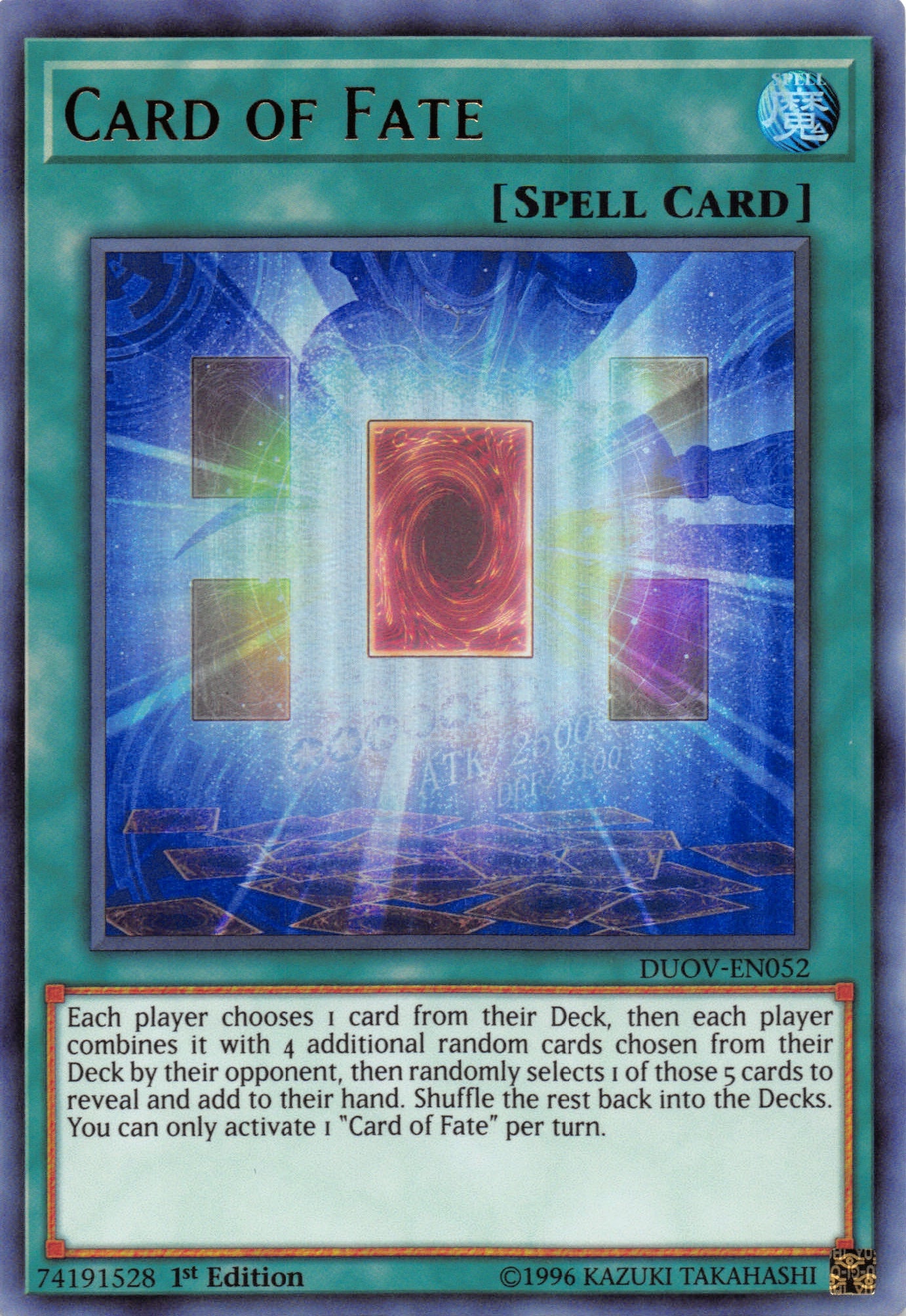 Card of Fate [DUOV-EN052] Ultra Rare