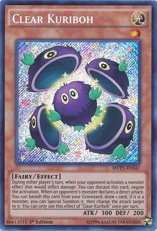 Clear Kuriboh [MVP1-ENS47] Secret Rare - Duel Kingdom