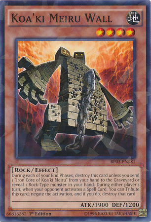 Koa'ki Meiru Wall [BP03-EN081] Shatterfoil Rare - Duel Kingdom