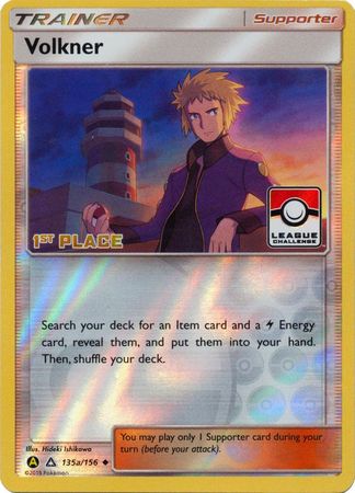 Volkner (135a/156) (League Challenge 1st Place) [Sun & Moon: Ultra Prism] - Duel Kingdom