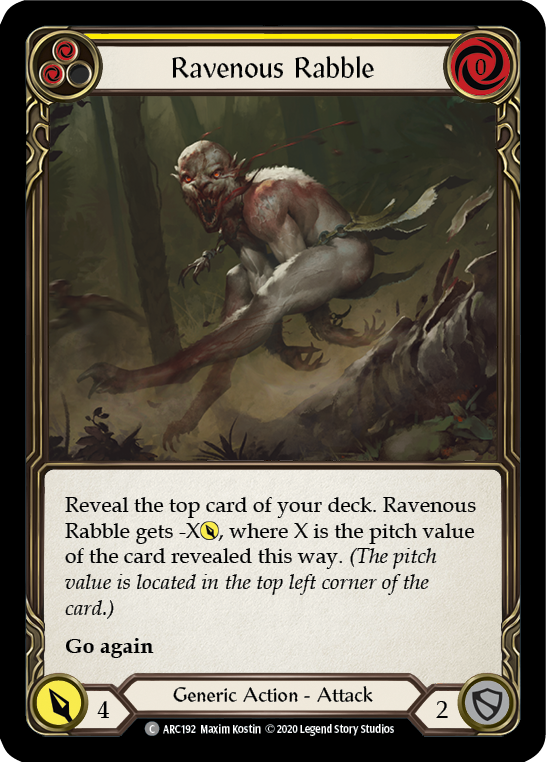 Ravenous Rabble (Yellow) [ARC192] Unlimited Normal - Duel Kingdom